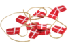 Girlande mit dänischen Flaggen * Dannebrog 10