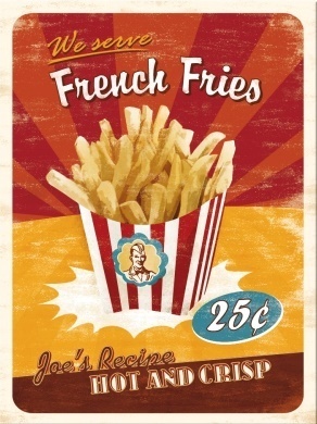 Magnet FRENCH FRIES 8x6cm