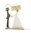 Brautpaar, Hochzeitspaar Bilder- Kartenhalter HERZ 17cm
