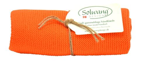 Handtuch, Küchentuch gestrickt / orange H12 Solwang