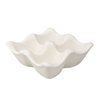 Eierhalter Keramik weiß matt 10x10cm Clayre & Eef