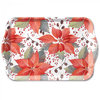Tablett, Tray POINSETTIA AND BERRIES 13x21cm  Ambiente