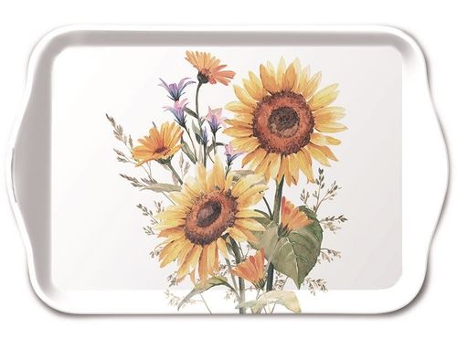 Tablett, Tray SUNFLOWERS / Sonnenblumen 13x21cm  Ambiente
